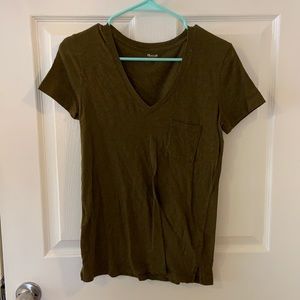 madewell v neck tee
